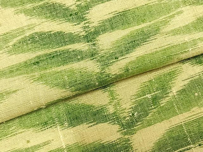 平和屋着物▽上質な紬 単衣 草葉文 正絹 逸品 AAAZ9489fy