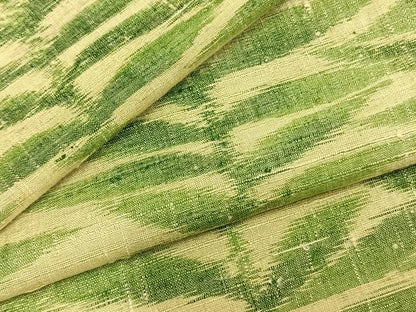 平和屋着物▽上質な紬 単衣 草葉文 正絹 逸品 AAAZ9489fy