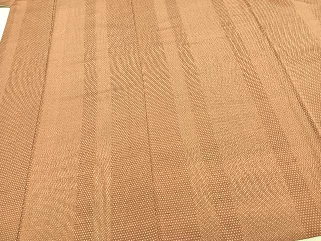 平和屋着物▽本塩沢　単衣　間道　正絹　逸品　AAAZ9491fy