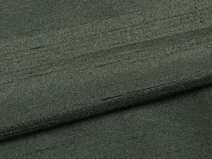 平和屋着物▽男性 黒紋付 単衣 紬地 正絹 逸品 AAAZ9492fy