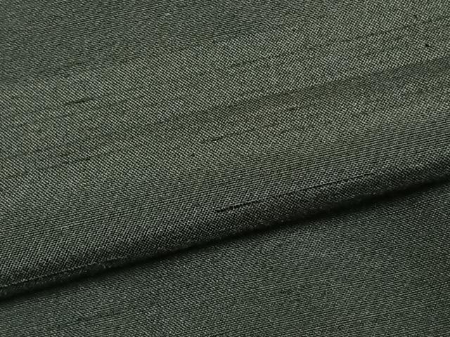平和屋着物▽男性 黒紋付 単衣 紬地 正絹 逸品 AAAZ9492fy