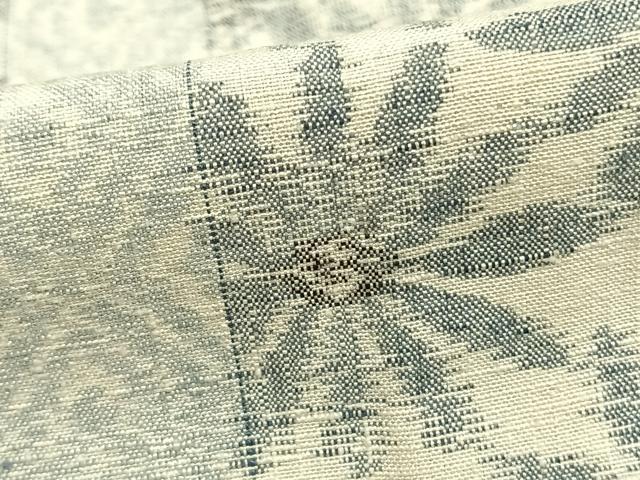 平和屋着物▽上質な紬 単衣 花間道 正絹 逸品 AAAZ9493fy