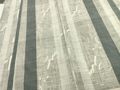 平和屋着物▽上質な紬　単衣　間道　正絹　逸品　AAAZ9495fy