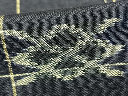 平和屋着物▽上質な紬 単衣 琉球絣 正絹 逸品 AAAZ9496fy