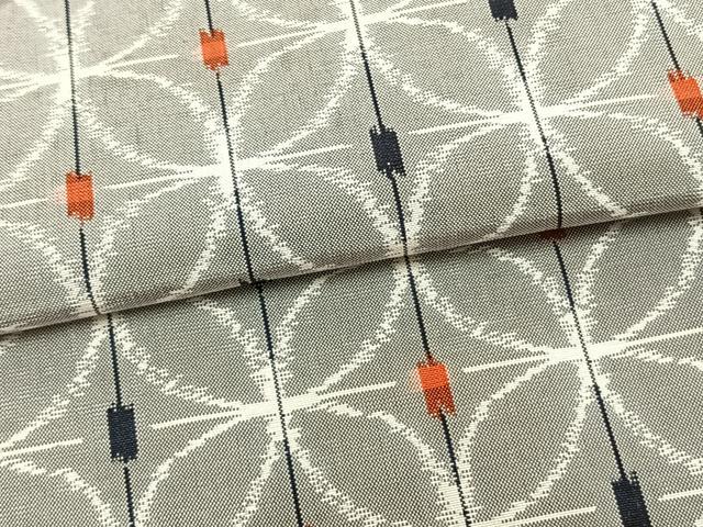 平和屋着物▽上質な紬　単衣　七宝文　正絹　逸品　AAAZ9504fy