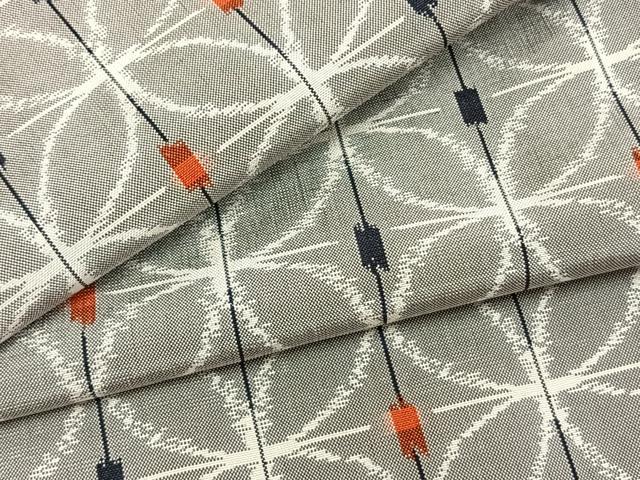 平和屋着物▽上質な紬　単衣　七宝文　正絹　逸品　AAAZ9504fy