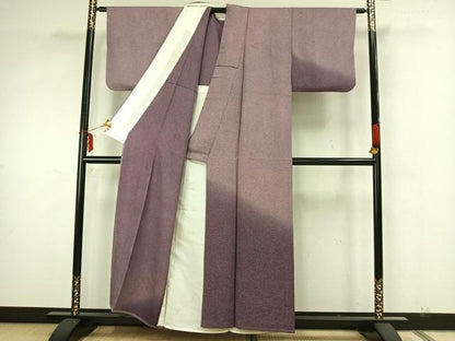 平和屋着物▽訪問着 単衣 霞文 正絹 逸品 AAAZ9511fy