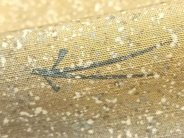 平和屋着物▽上質な紬 単衣 こぼれ松葉 正絹 逸品 AAAZ9515fy