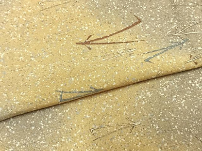 平和屋着物▽上質な紬 単衣 こぼれ松葉 正絹 逸品 AAAZ9515fy