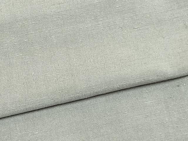 平和屋着物▽上質な紬 単衣 色無地 灰青色 正絹 逸品 AAAZ9516fy