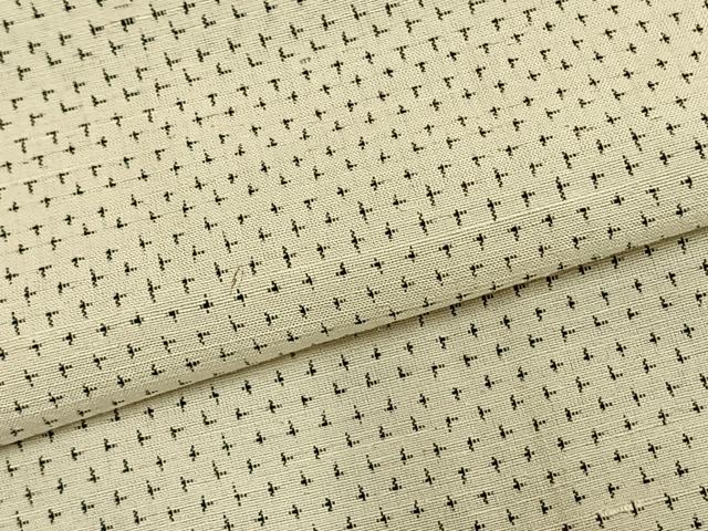 平和屋着物▽上質な紬　単衣　蚊絣　正絹　逸品　AAAZ9520fy