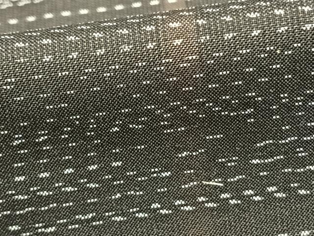 平和屋着物▽本場大島紬 単衣 横段文 正絹 逸品 未使用 AAAZ9522fy