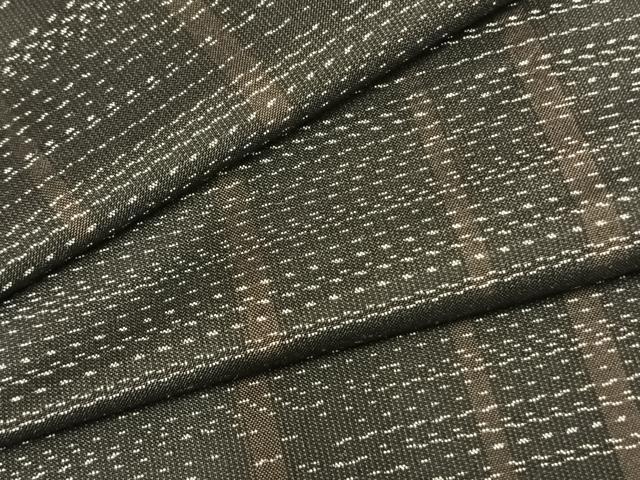 平和屋着物▽本場大島紬 単衣 横段文 正絹 逸品 未使用 AAAZ9522fy