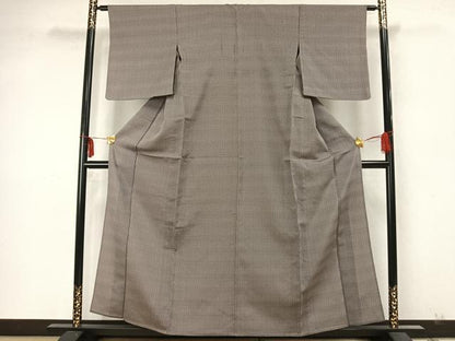 平和屋着物▽上質な小紋 単衣 抽象文様 正絹 逸品 AAAZ9524fy