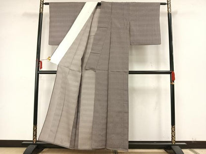 平和屋着物▽上質な小紋 単衣 抽象文様 正絹 逸品 AAAZ9524fy