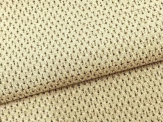 平和屋着物▽白鷹お召 単衣 蚊絣 正絹 逸品 AAAZ9526fy