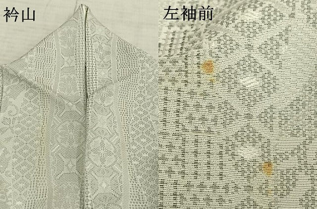 平和屋着物▽上質な小紋 単衣 立涌花文 正絹 逸品 AAAZ9536fy
