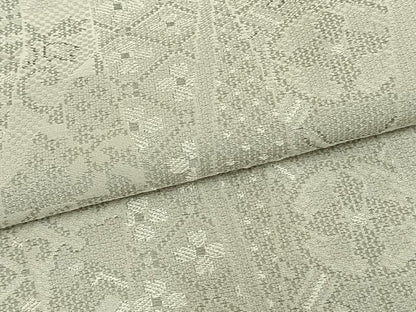 平和屋着物▽上質な小紋 単衣 立涌花文 正絹 逸品 AAAZ9536fy