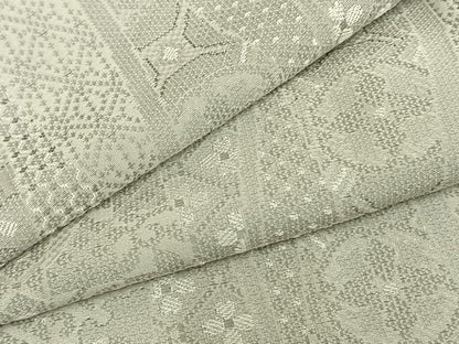 平和屋着物▽上質な小紋 単衣 立涌花文 正絹 逸品 AAAZ9536fy