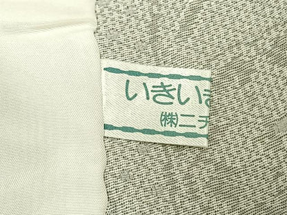 平和屋着物▽上質な小紋 単衣 立涌花文 正絹 逸品 AAAZ9536fy