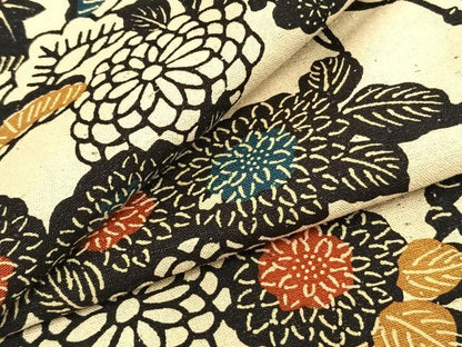 平和屋着物▽上質な小紋 単衣 型染め 草花文 綿 逸品 AAAZ9538fy