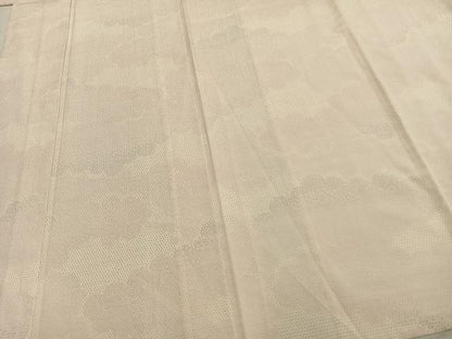 平和屋着物▽本塩沢 単衣 110亀甲 雲取り文 正絹 逸品 AAAZ9539fy