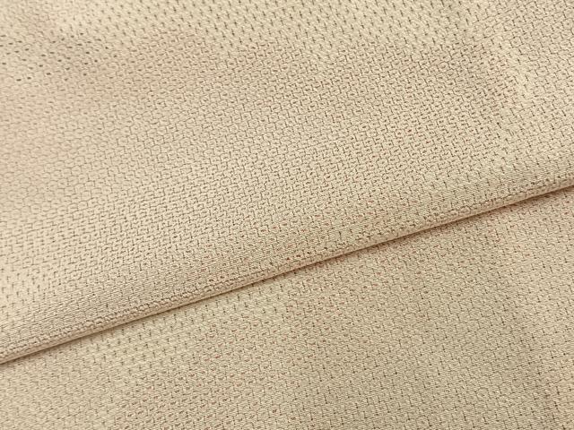 平和屋着物▽本塩沢 単衣 110亀甲 雲取り文 正絹 逸品 AAAZ9539fy