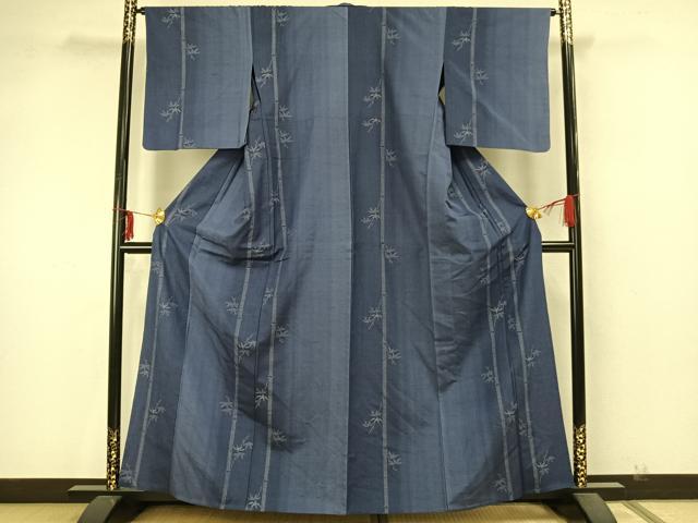 平和屋着物▽結城紬 奥順 はたおり娘 単衣 100亀甲 松竹 正絹 逸品 AAAZ9543fy