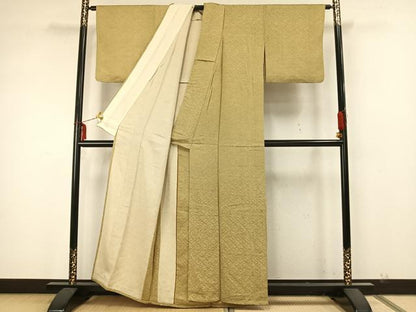 平和屋着物▽江戸小紋 単衣 鮫小紋柄 正絹 逸品 AAAZ9545fy