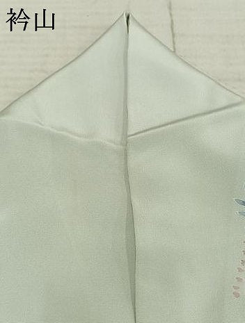 平和屋着物▽訪問着　単衣　草花文　正絹　逸品　AAAZ9553fy