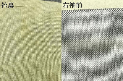 平和屋着物▽上質な紬 単衣 絞り 草花文 正絹 逸品 AAAZ9562fy