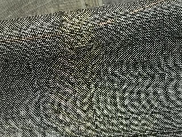 平和屋着物▽生紬 単衣 風景樹林文 正絹 逸品 AAAZ9568fy