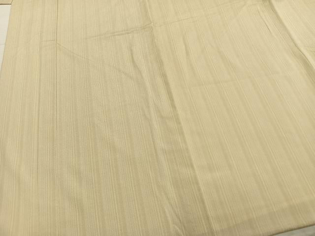 平和屋着物▽お召 単衣 縞 正絹 逸品 AAAZ9577fy