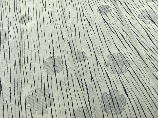 平和屋着物▽訪問着 単衣 雪輪文 正絹 逸品 AAAZ9580fy