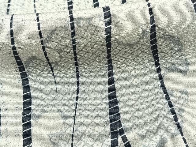 平和屋着物▽訪問着 単衣 雪輪文 正絹 逸品 AAAZ9580fy