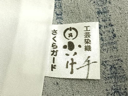 平和屋着物▽訪問着 単衣 雪輪文 正絹 逸品 AAAZ9580fy