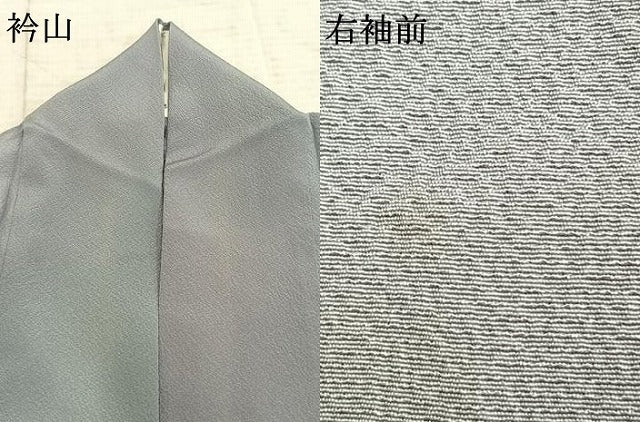 平和屋着物▽染色作家 斉藤三才 小紋 単衣 霞文 正絹 逸品 AAAZ9581fy