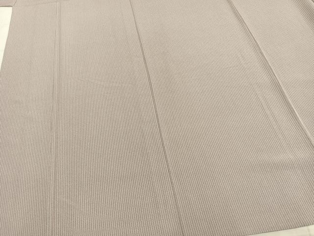 平和屋着物▽上質な小紋　単衣　縞　正絹　逸品　AAAZ9584fy