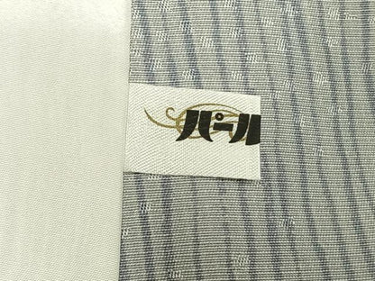 平和屋着物▽上質な小紋　単衣　縞　正絹　逸品　AAAZ9585fy