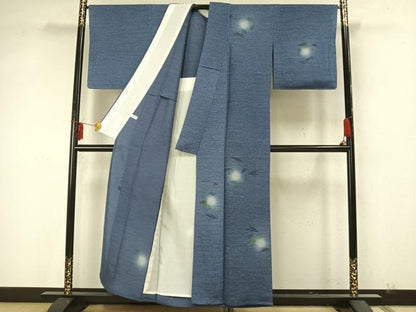 平和屋着物▽西陣 京都友禅作家集団 名門 倉染匠 一乃倉 訪問着 単衣 草花文 暈し染め 正絹 逸品 未使用 AAAZ9590fy