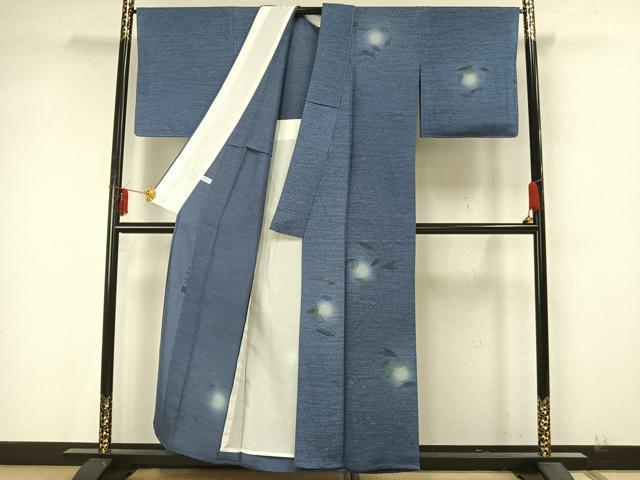 平和屋着物▽西陣 京都友禅作家集団 名門 倉染匠 一乃倉 訪問着 単衣 草花文 暈し染め 正絹 逸品 未使用 AAAZ9590fy