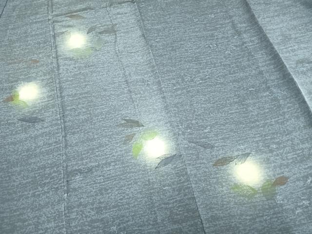 平和屋着物▽西陣 京都友禅作家集団 名門 倉染匠 一乃倉 訪問着 単衣 草花文 暈し染め 正絹 逸品 未使用 AAAZ9590fy