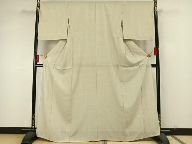 平和屋着物▽上質な小紋 単衣 角通し 正絹 逸品 AAAZ9591fy