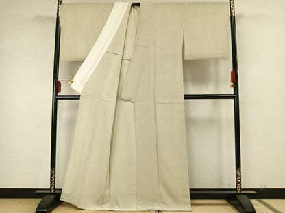 平和屋着物▽上質な小紋 単衣 角通し 正絹 逸品 AAAZ9591fy