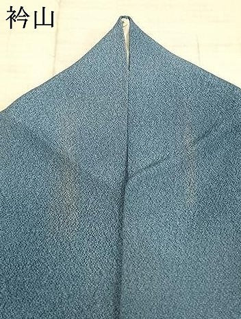 平和屋着物▽訪問着 単衣 絞り 藍 風景文 暈し染め 正絹 逸品 AAAZ9592fy