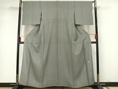 平和屋着物▽伝統工芸師　服部光擴　江戸小紋　単衣　立涌文　ますいわ屋扱い　正絹　逸品　AAAZ9594fy