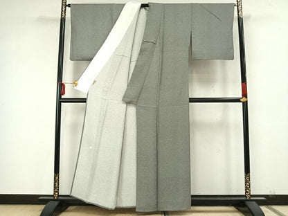平和屋着物▽伝統工芸師　服部光擴　江戸小紋　単衣　立涌文　ますいわ屋扱い　正絹　逸品　AAAZ9594fy
