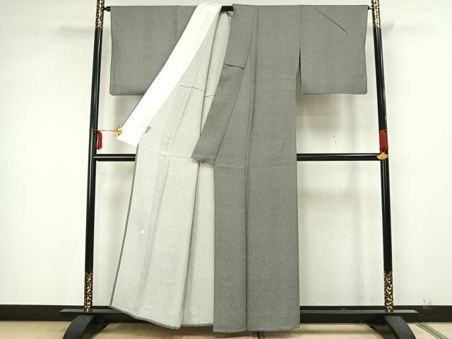 平和屋着物▽伝統工芸師　服部光擴　江戸小紋　単衣　立涌文　ますいわ屋扱い　正絹　逸品　AAAZ9594fy