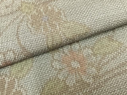 平和屋着物▽大島紬 単衣 草花文 反端付き 正絹 逸品 AAAZ9597fy