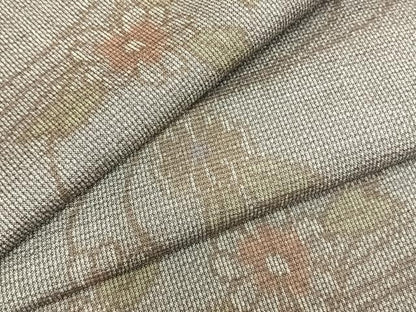 平和屋着物▽大島紬 単衣 草花文 反端付き 正絹 逸品 AAAZ9597fy